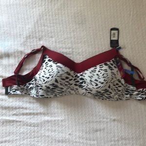 2 Maidenform NWT Flex ToYou Comfort adjustable bras XL burgundy & animal print